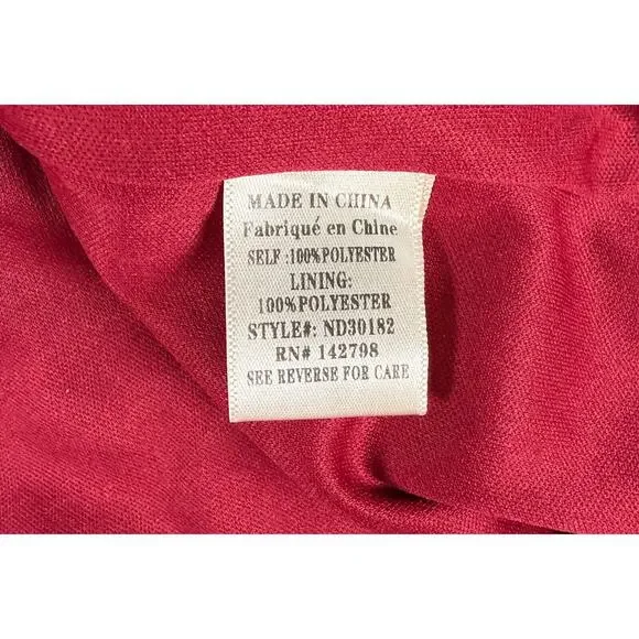 Altar'd State Dress Womens Large red Floral Long Sleeve Mini Swing Dress - Picture 3 of 6